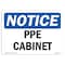 Signmission OSHA Notice Sign, PPE Cabinet, 18in X 12in Rigid Plastic, 18" W, 12" H, Landscape OS-NS-P-1218-L-17755 - alternate 1